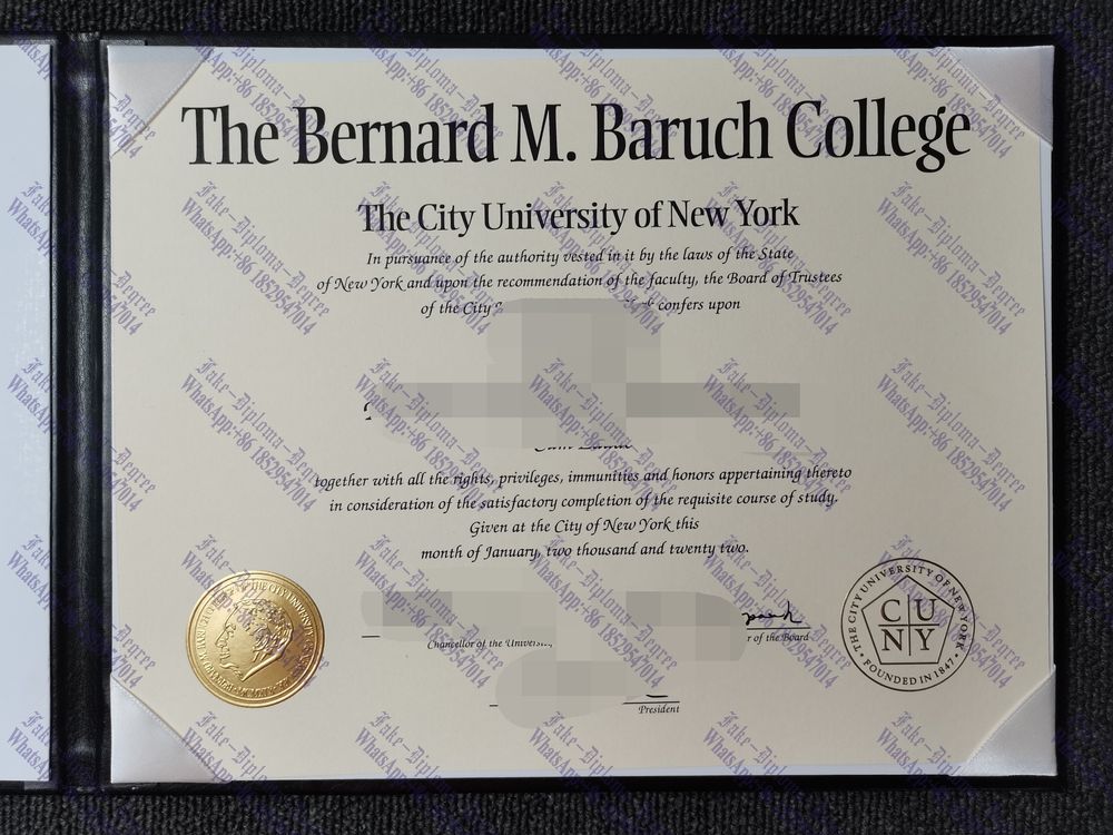 How to create fake Bernard M.Baruch College Degree
