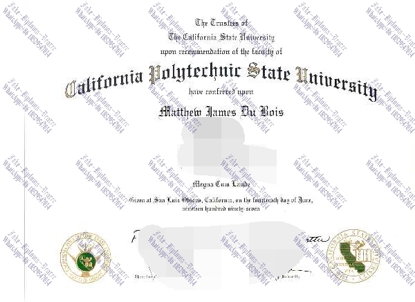 How to create fake California Polytechnic State University Degree