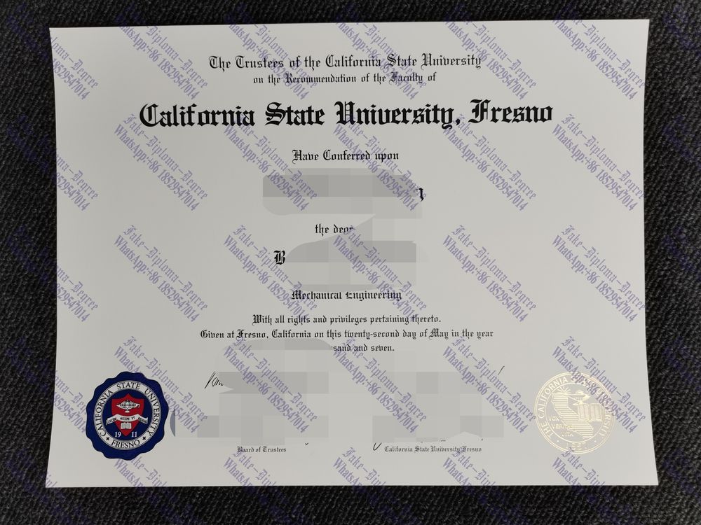 How to create fake California State University Fresno Diploma