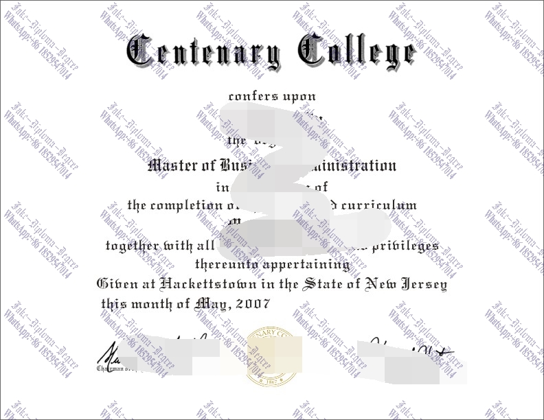 How to create fake Centenary College Diploma