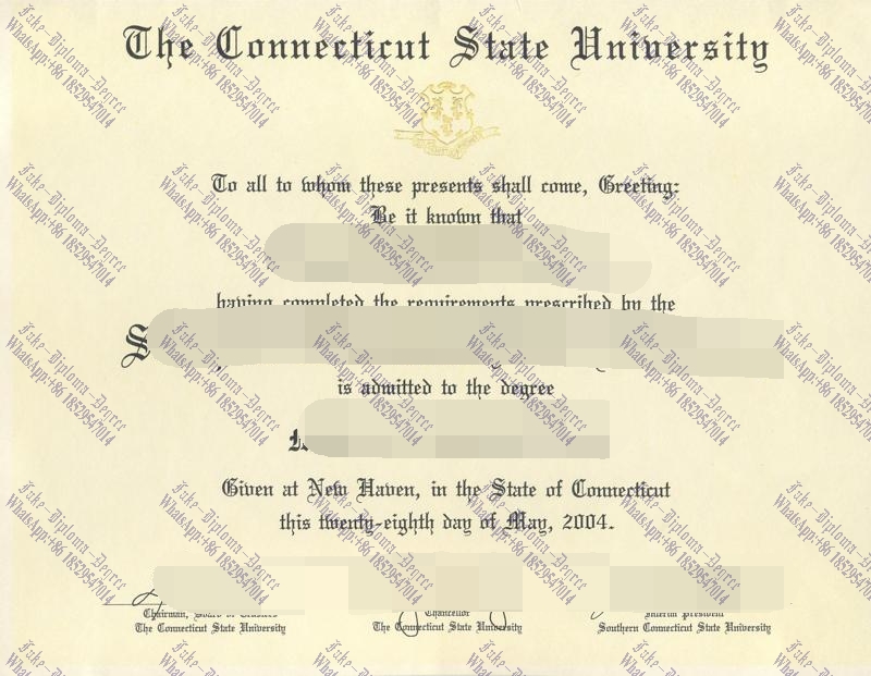 How to create fake Central Connecticut State University Degree