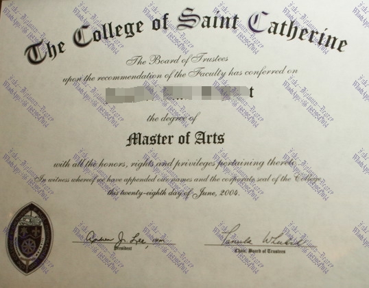 How to create fake College of St. Catherine Degree