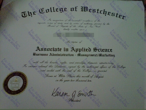 How to create fake College of Westchester Degree
