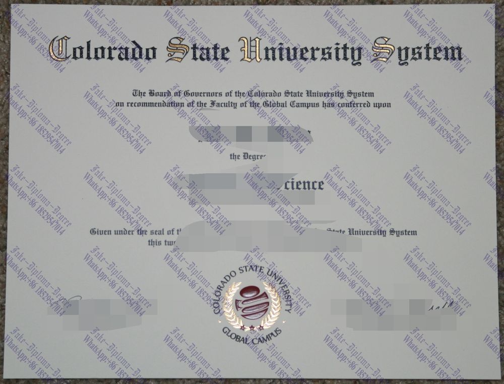 How to create fake Colorado State University Degree