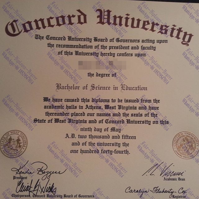 How to create fake Concord University Diploma