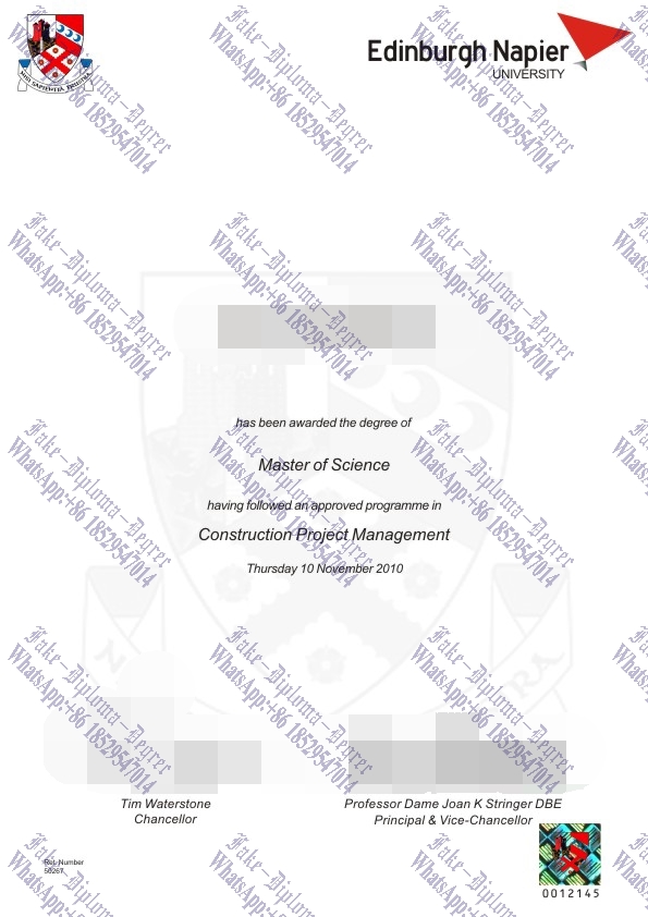 How to create fake Edinburgh Napier University Degree