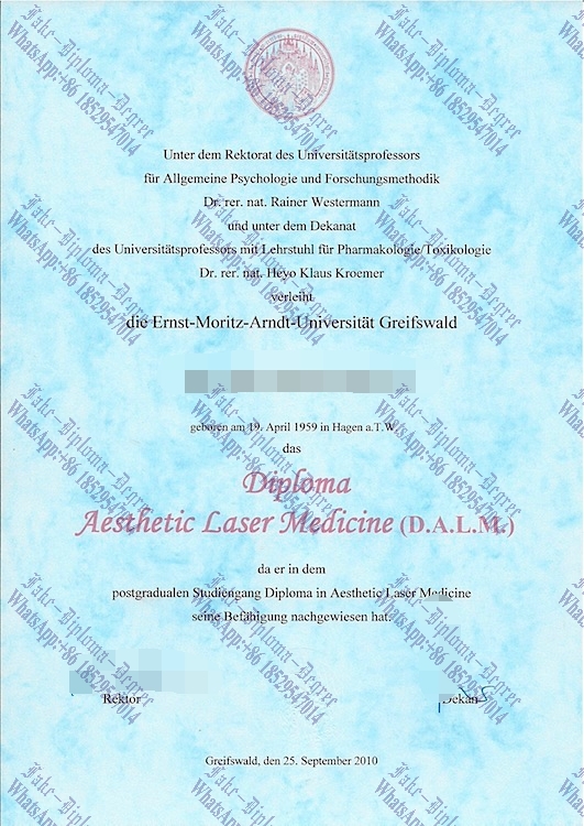 How to create fake Ernst Moritz Arndt Universitat Greifswald Diploma