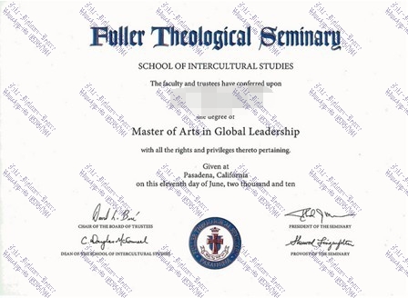 How to create fake Fuller Theological Seminary Degree