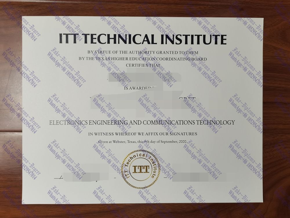 How to create fake ITT Technical Institute (Omaha) Diploma