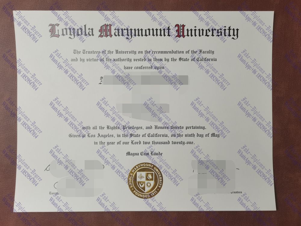 How to create fake Loyola Marymount University Degree