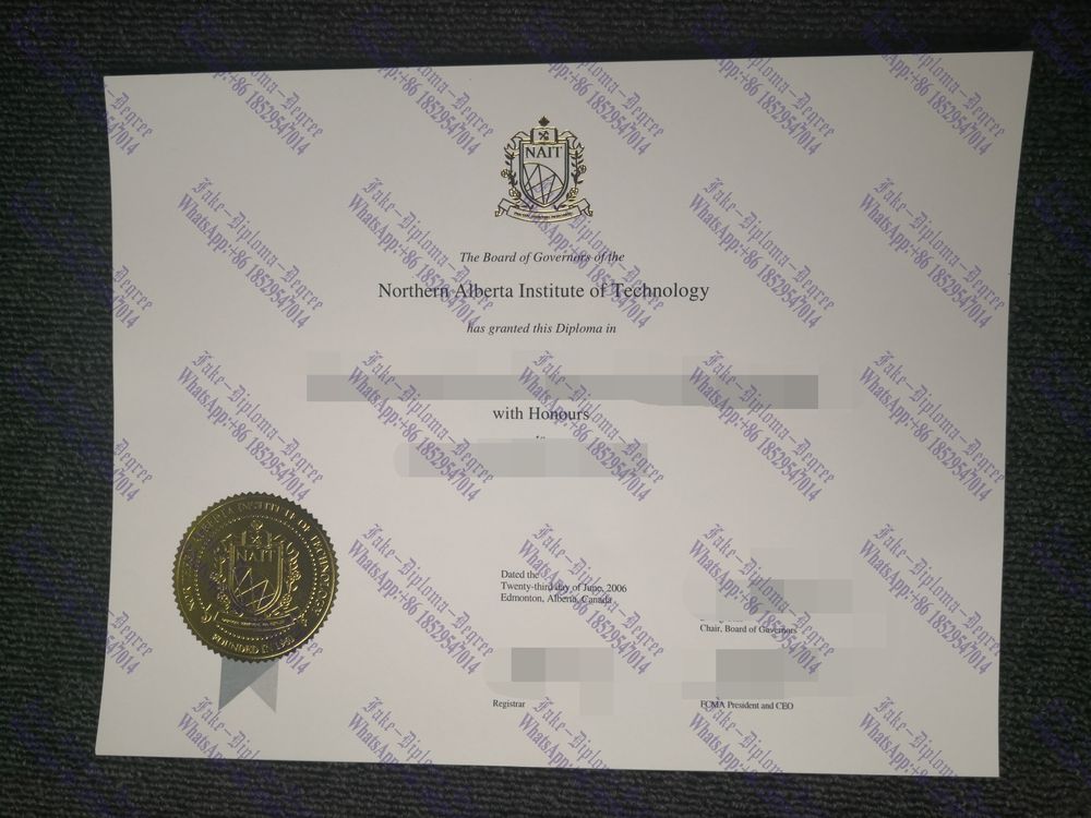 How to create fake Northern Alberta Institute of Technology(NAIT) Degree