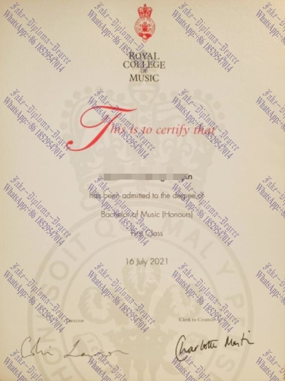 How to create fake Royal College of Music Diploma