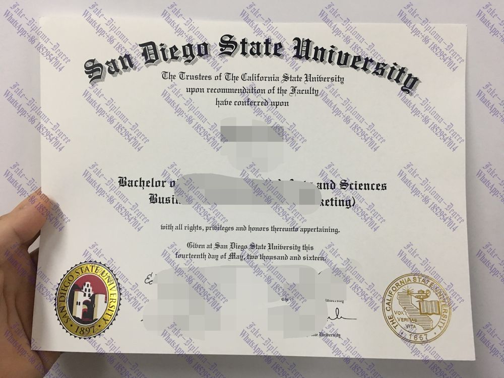 How to create fake San Diego State University Diploma