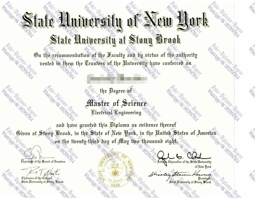 How to create fake Stony Brook University SUNY Diploma