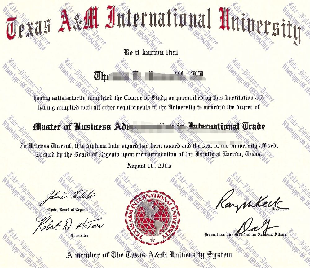 How to create fake Texas AM International University Degree