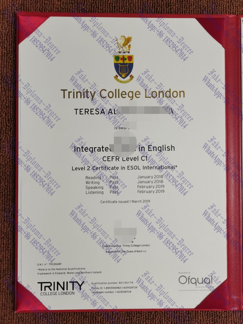 How to create fake Trinity College London Diploma