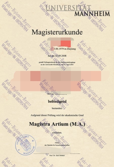 How to create fake Universitat Mannheim Degree
