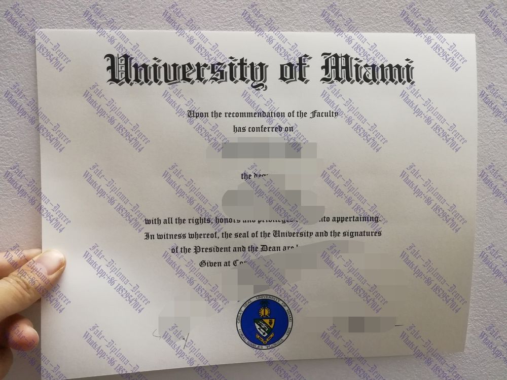 How to create fake University of Miami Diploma
