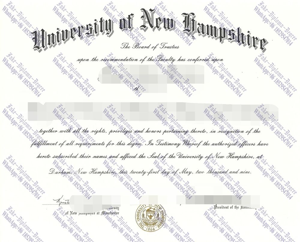 How to create fake University of New Hampshire Diploma