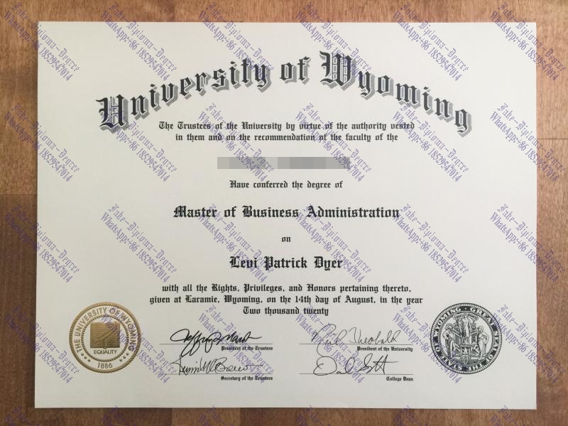 How to create fake University of Wyoming Diploma