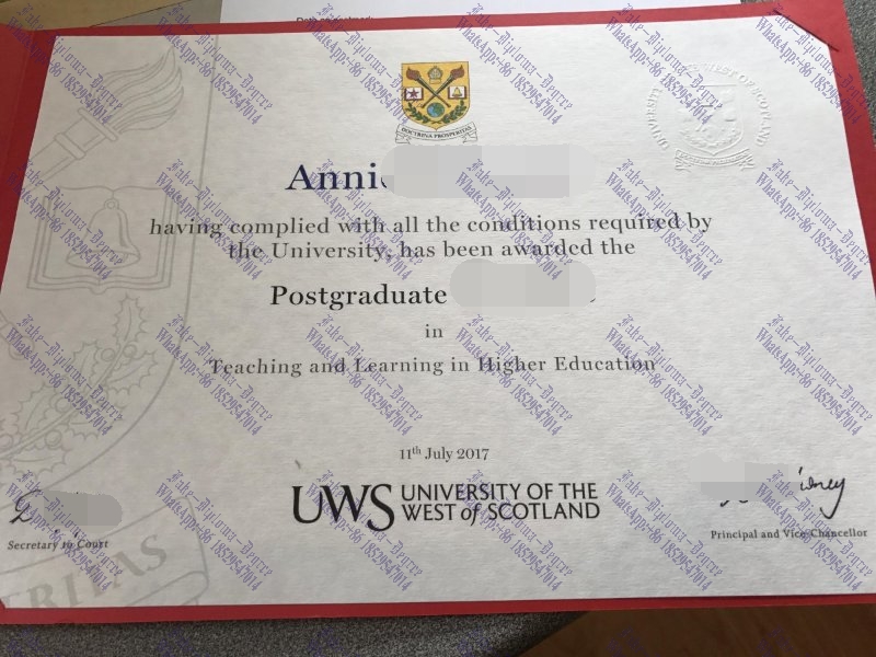 How to create fake University of the West of Scotland Degree