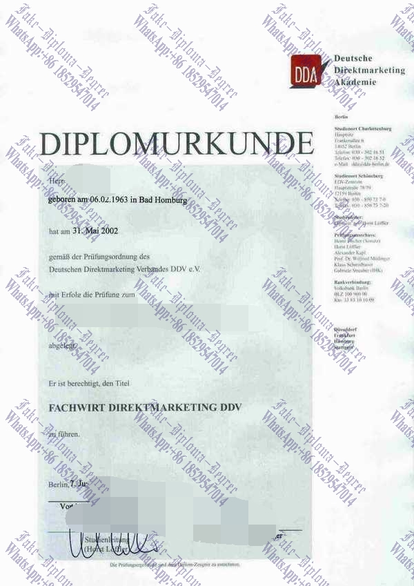 How to create fake deutsche direktmarketing akademie Degree