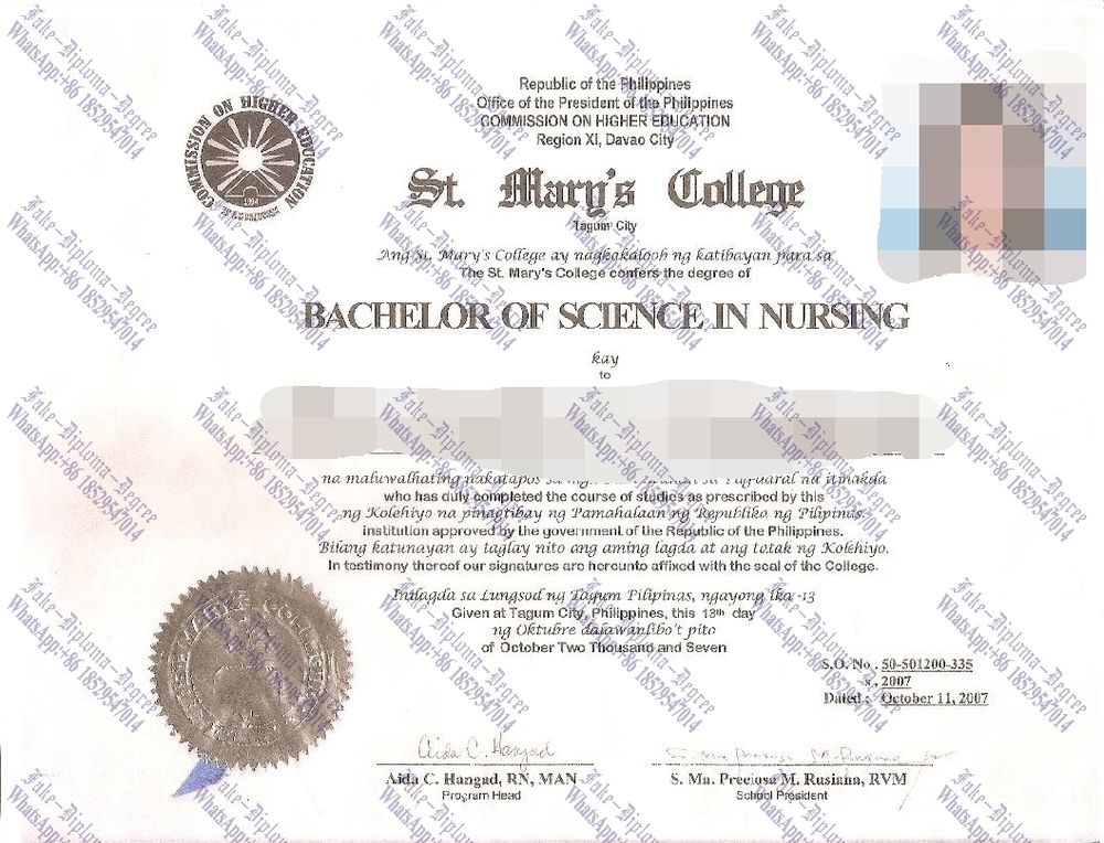 How to create fake st marys college Degree