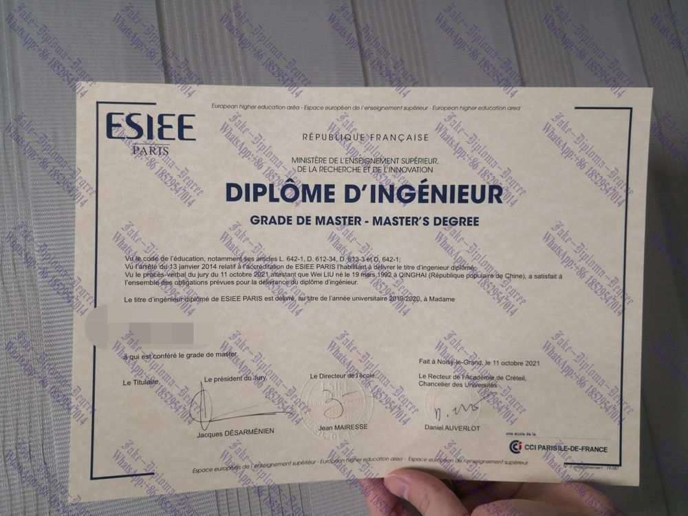 How to order fake ESIEE Paris Diploma