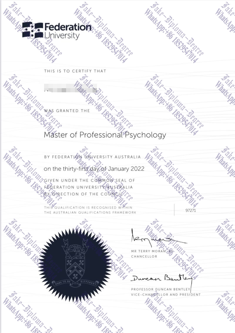 How to order fake Federation University Australia Diploma