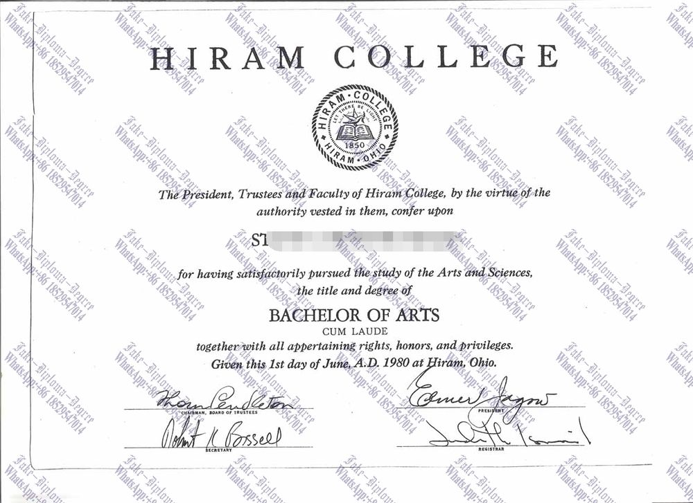 How to order fake Hiram College Degree