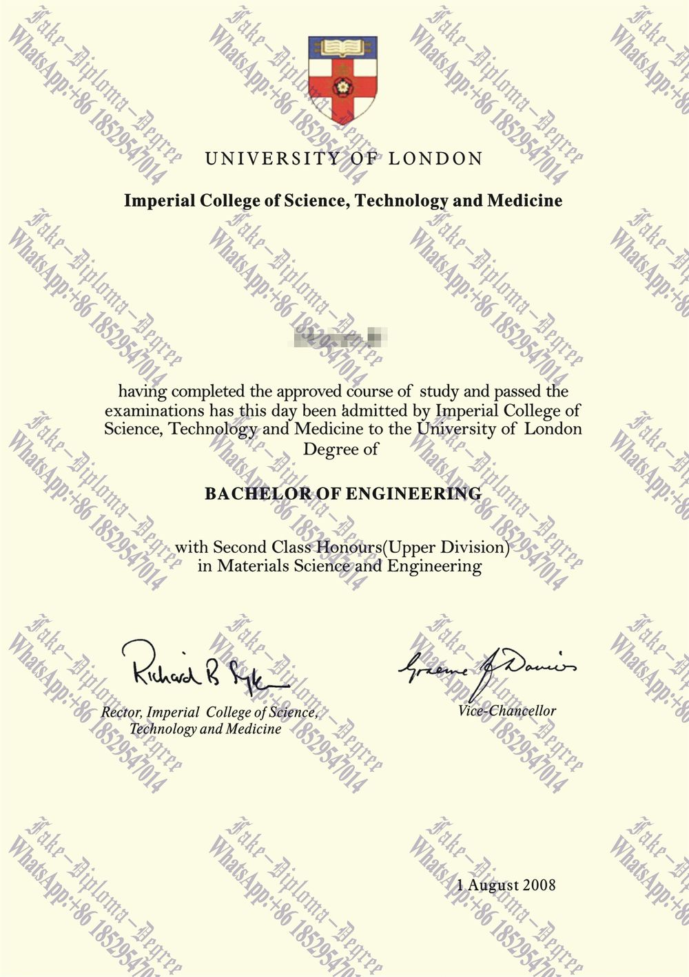 How to order fake Imperial College, University of London Diploma