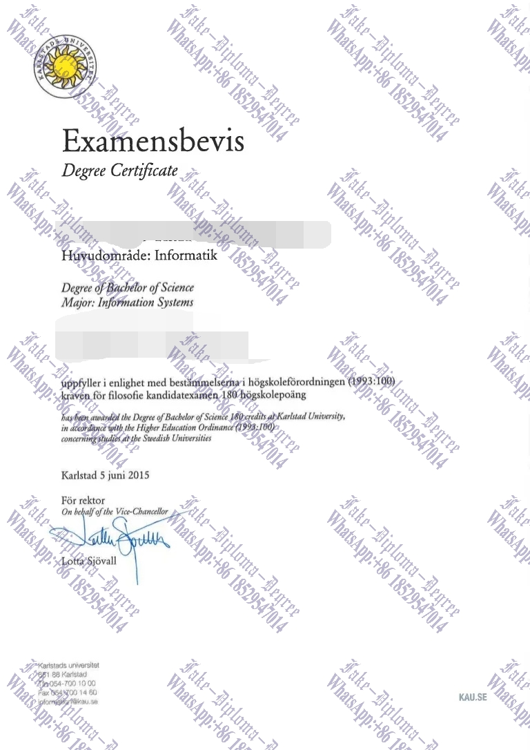 How to order fake Karlstad University Diploma