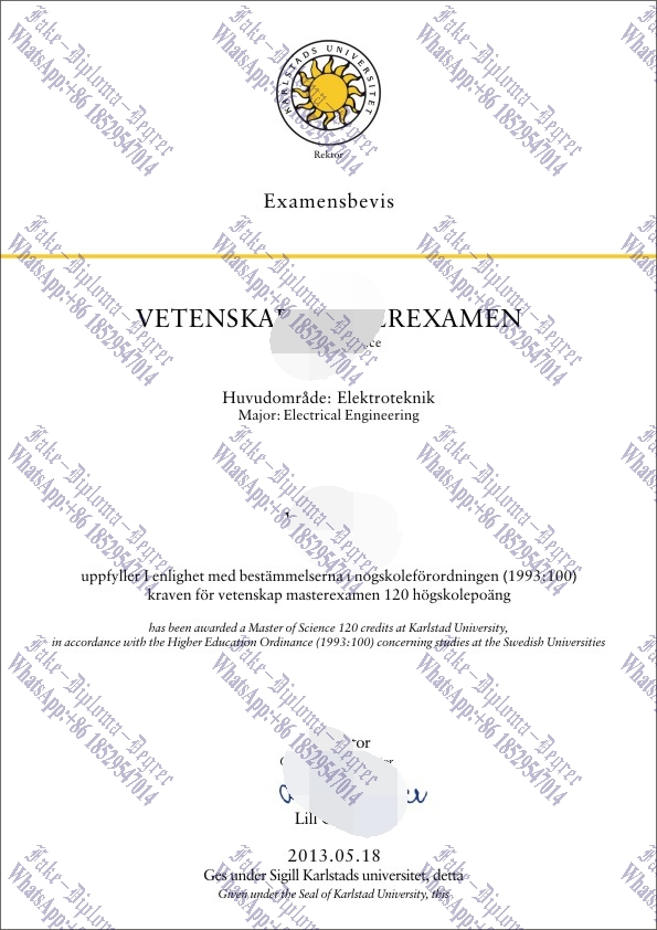How to order fake Karlstads universitet Diploma