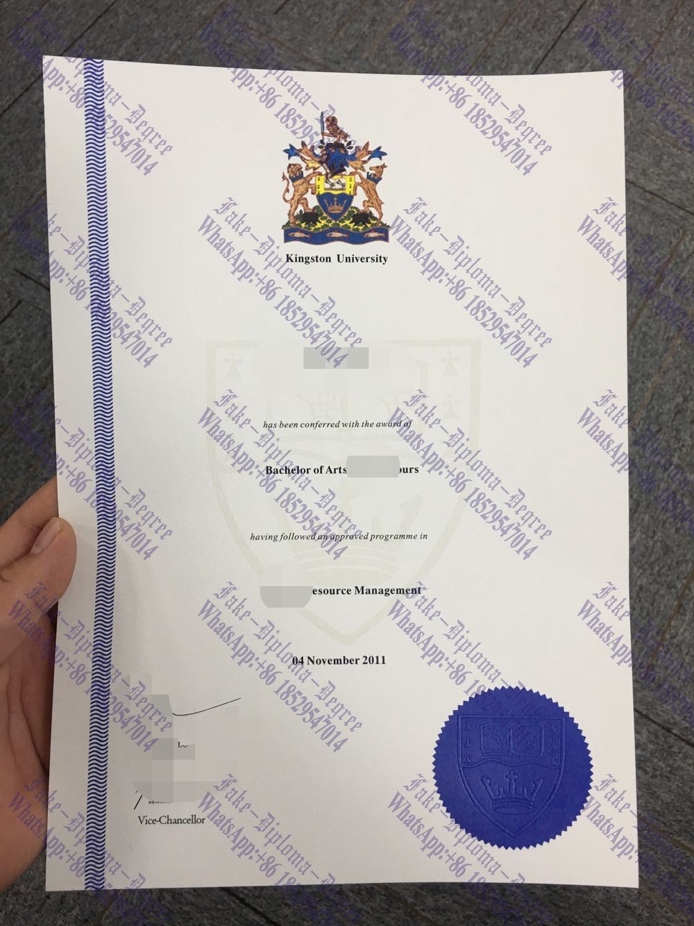 How to order fake Kingston University Diploma
