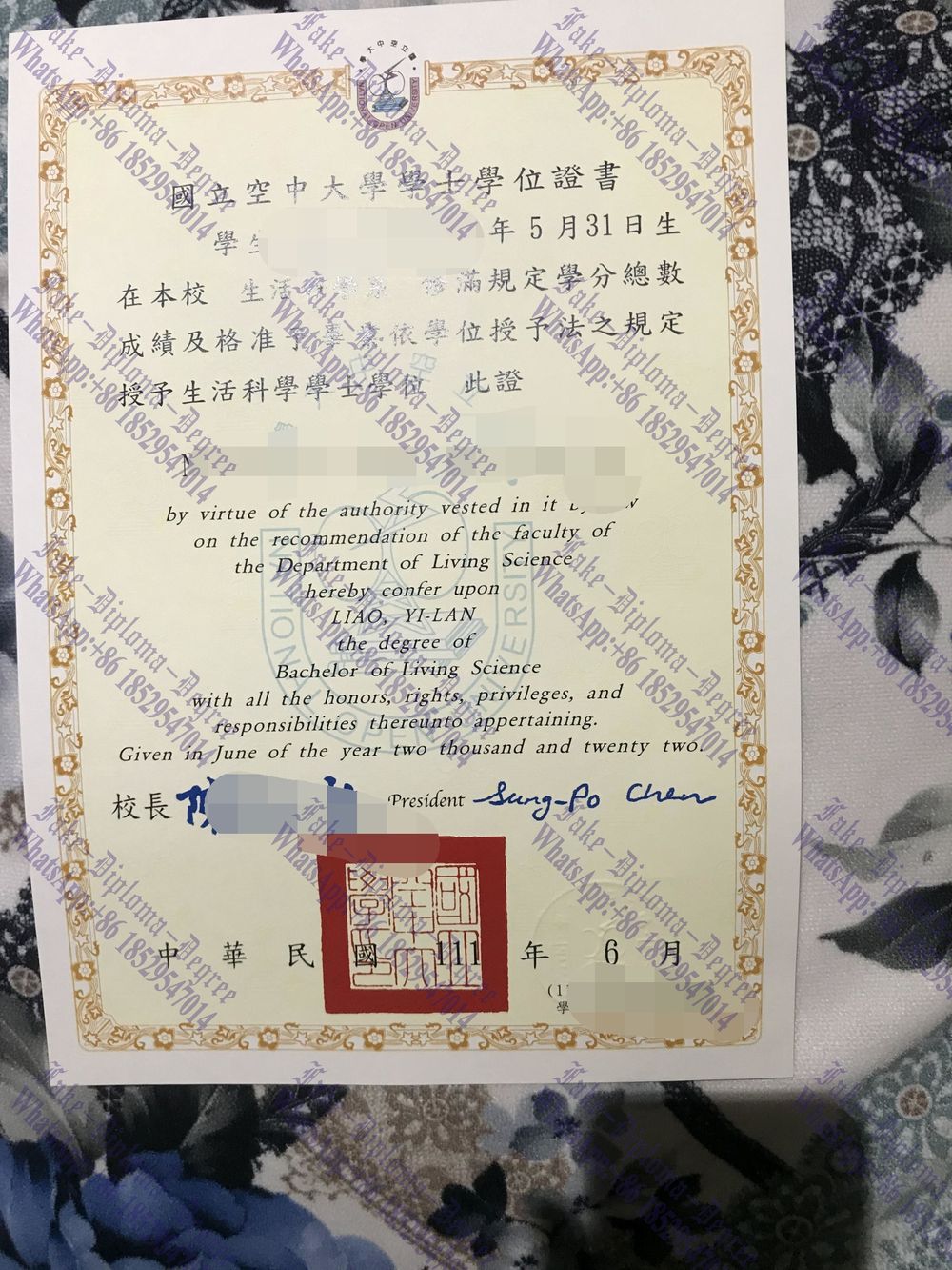 How to order fake National Open University Diploma