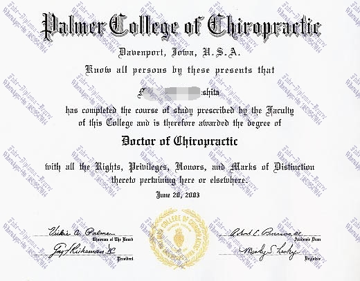 How to order fake Palmer College of Chiropractic Degree