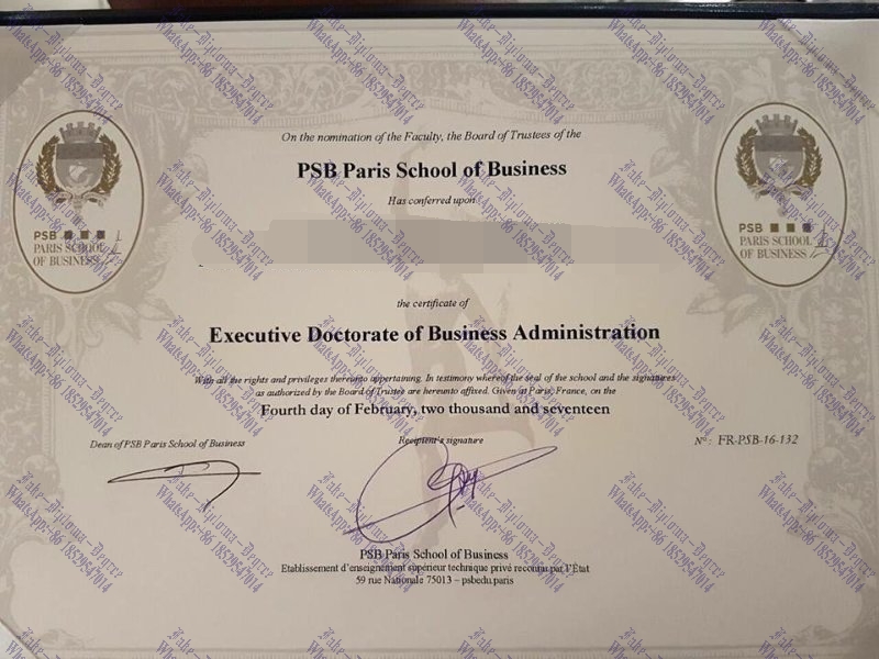 How to order fake Paris School of Business Degree
