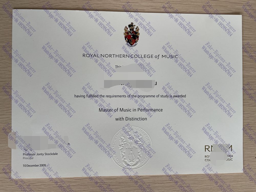 How to order fake RNCM (Royal Northern College of Music) Diploma