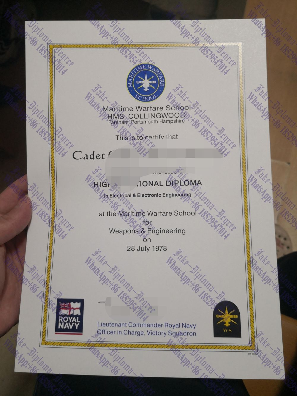 How to order fake Royal Naval College, Greenwich Degree