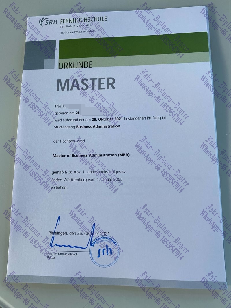 How to order fake SRH Fernhochschule Degree