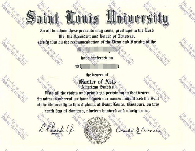 How to order fake Saint Louis University Diploma