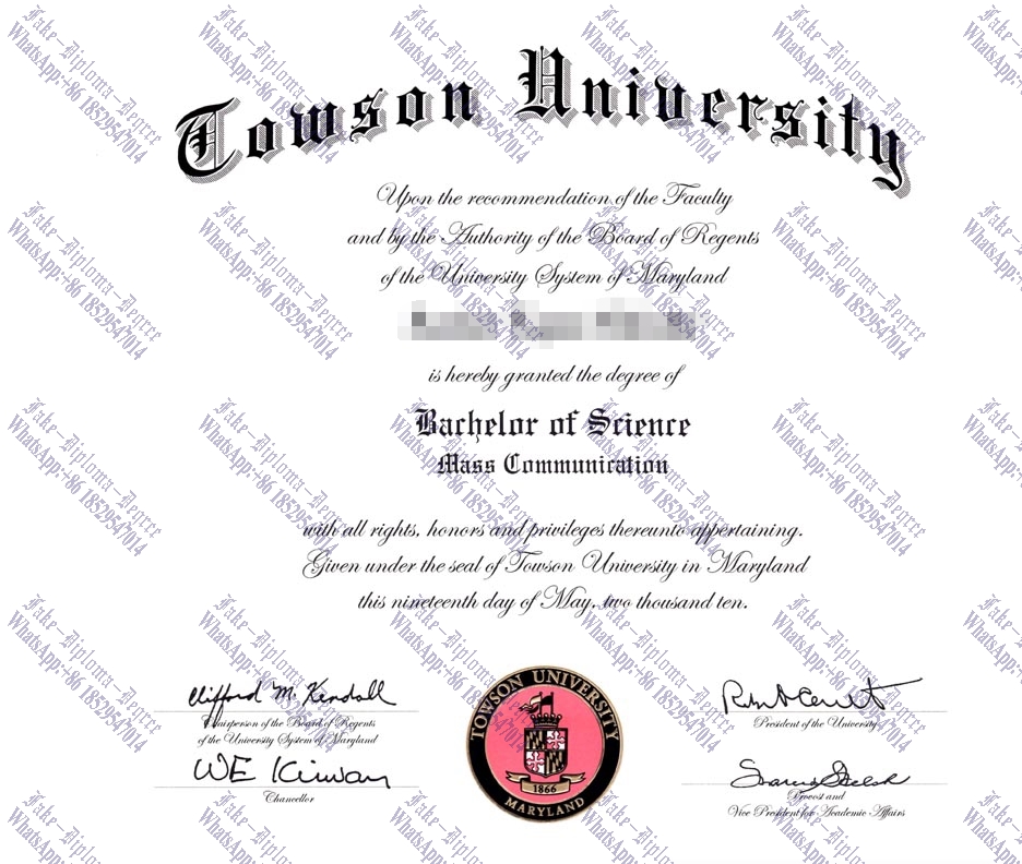 How to order fake Towson University Diploma
