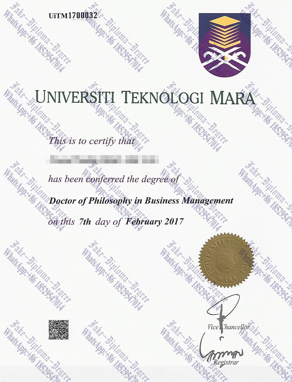 How to order fake Universiti Teknologi MARA Diploma