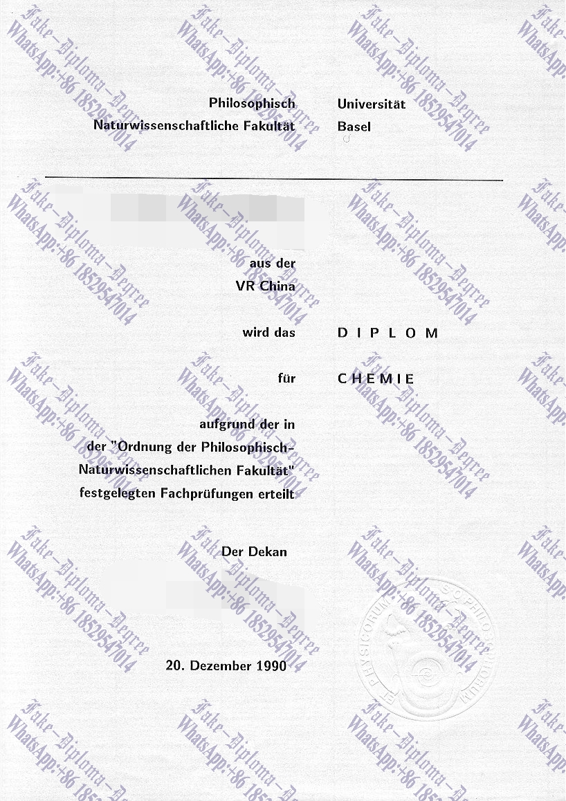 How to order fake University of Basel Degree