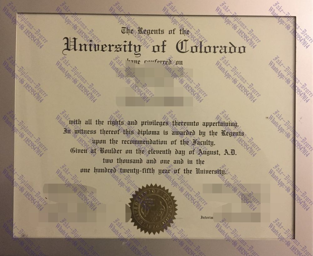 How to order fake University of Colorado Boulder Degree