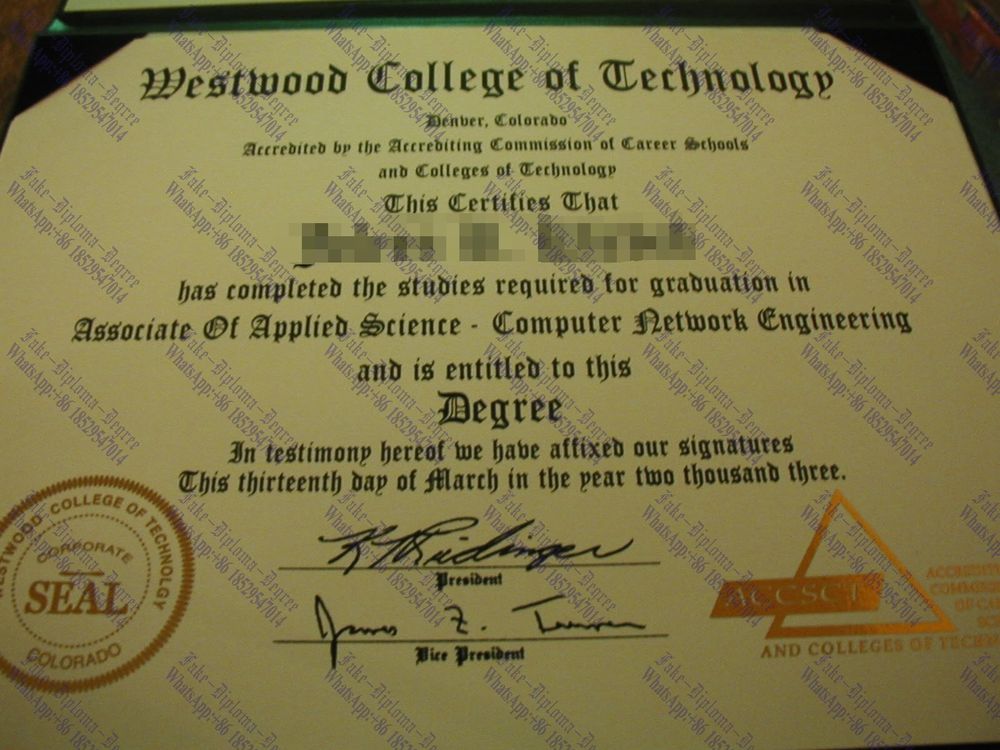 How to order fake Westwood College of Technology Diploma