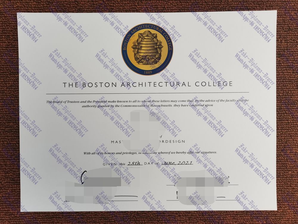 How to purchase fake Boston Architectural College Degree