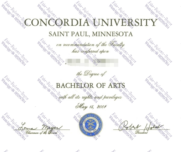 How to purchase fake Concordia University Saint Paul Diploma