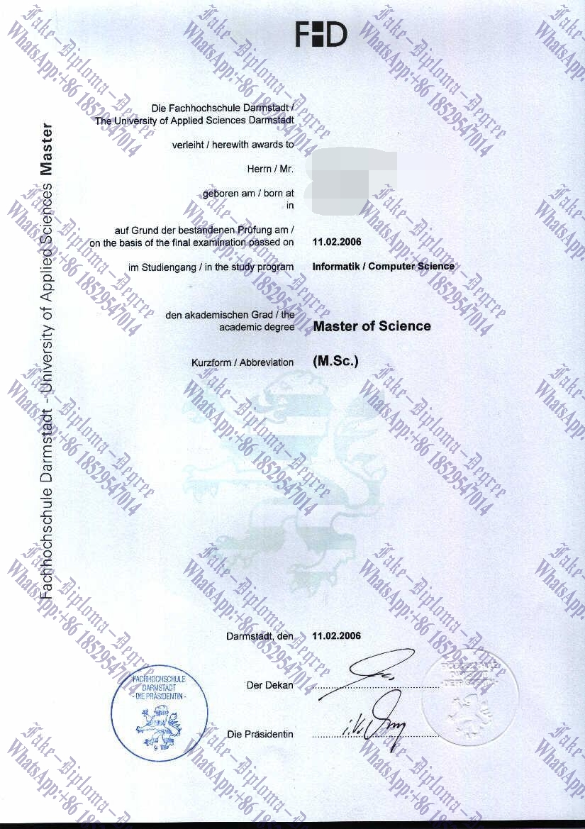 How to purchase fake Darmstadt University of Applied Sciences Degree