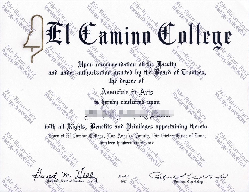 How to purchase fake EL Camino College Degree